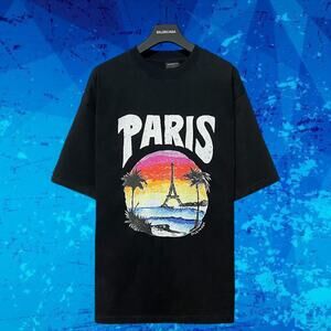 Balenciaga Black Graphic T-Shirt